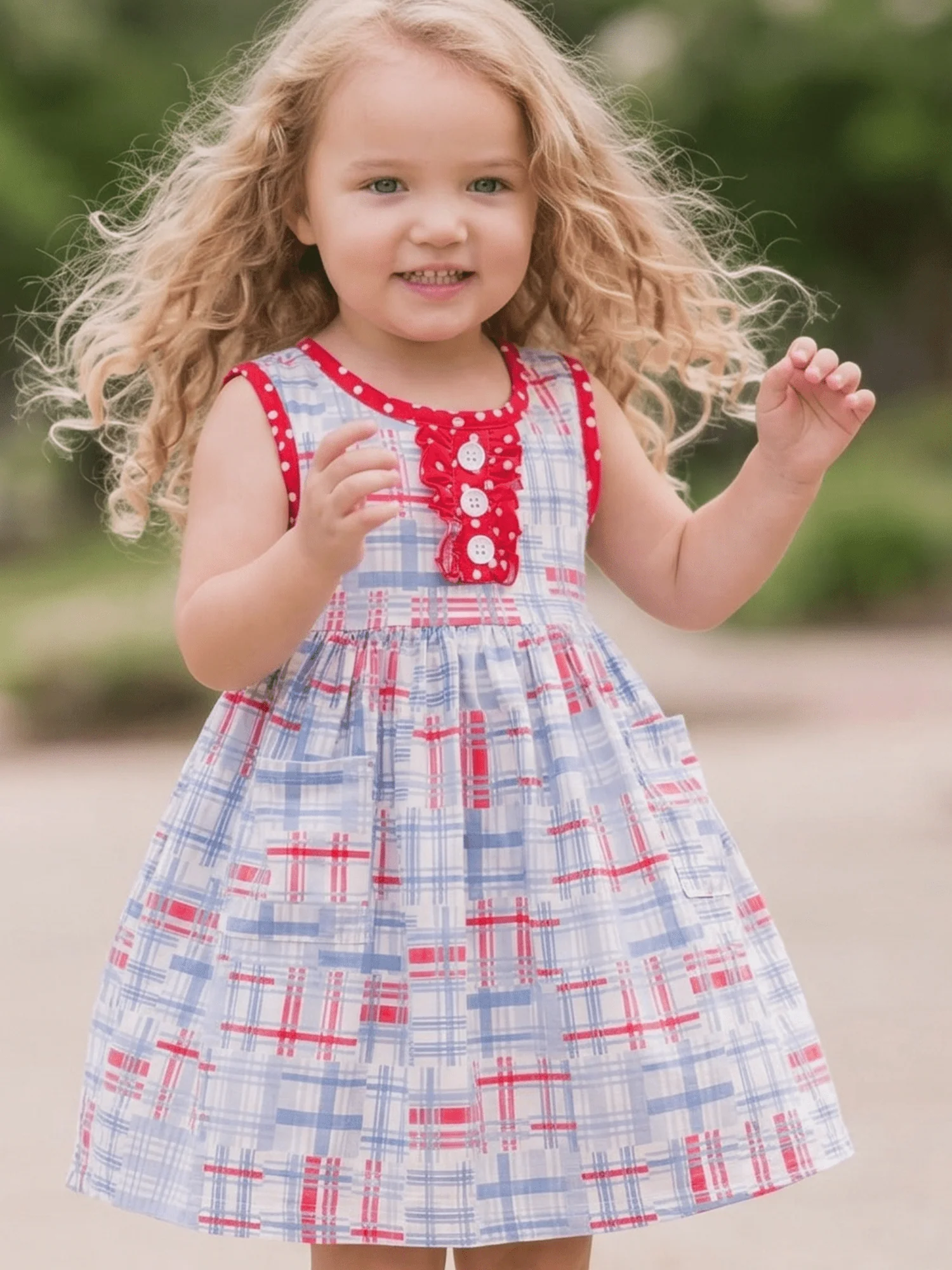 Anna Ruffle Tank Twirl Dress - Cape Cod Madras