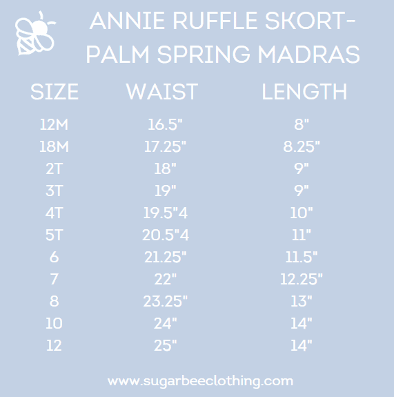 Annie Ruffle Skort - Palm Springs Madras - Image 6