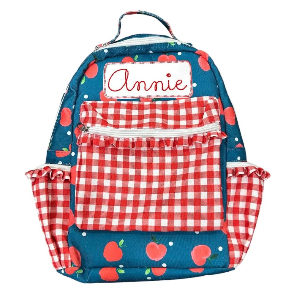 Backpack - Apples on Navy - Image 5