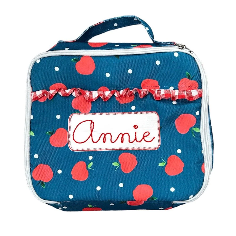 Lunch Bag - Apples on Navy - Image 5