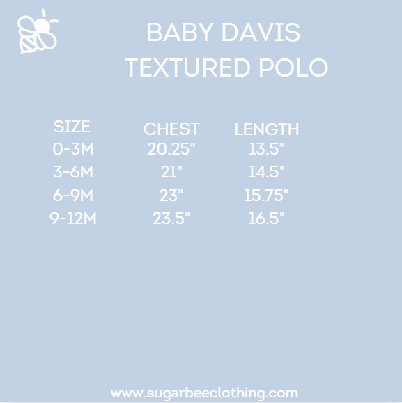 Baby Davis Textured Polo - Varsity Stripe - Image 3