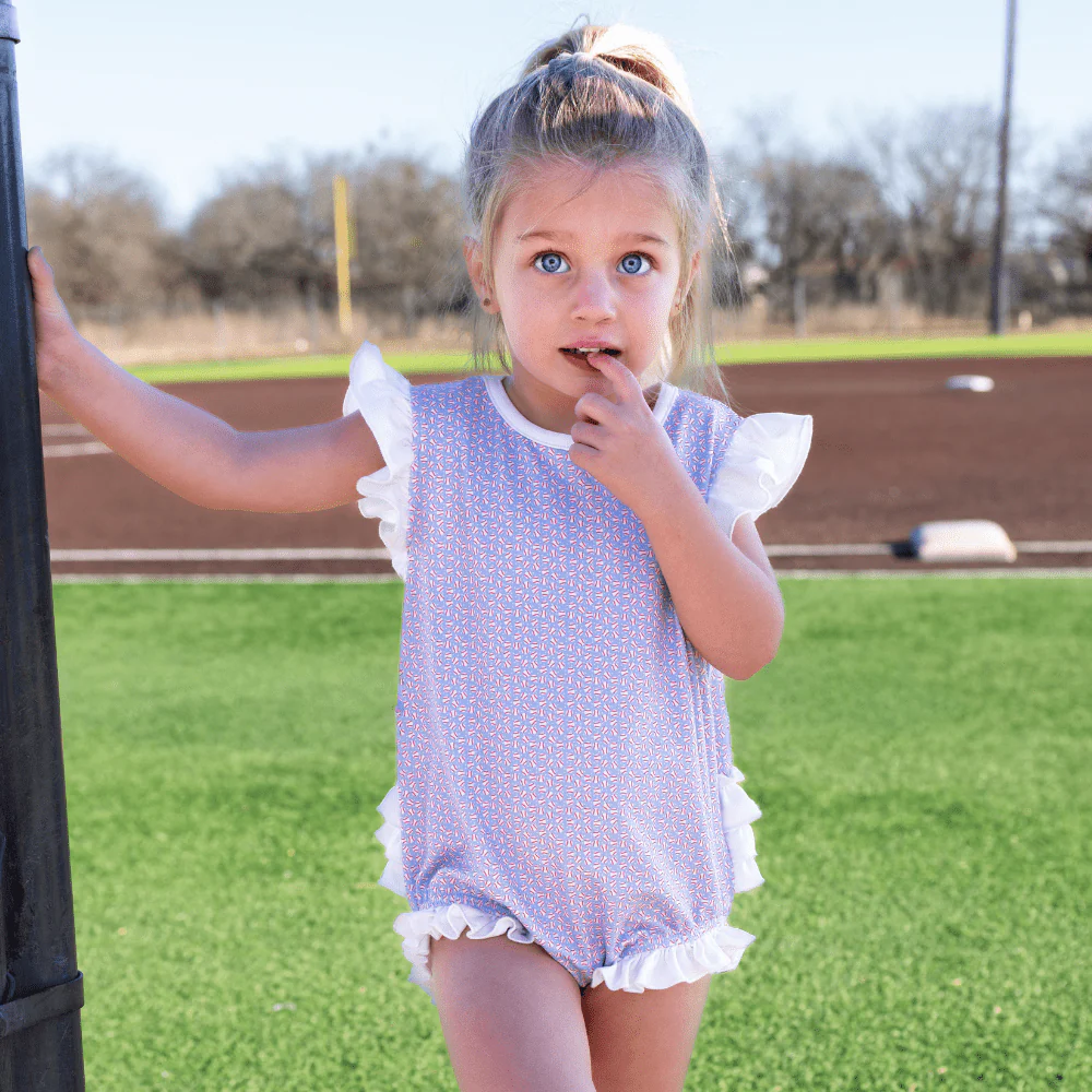 Baby Lucille Ruffle Bottom Bubble - Little League - Image 2