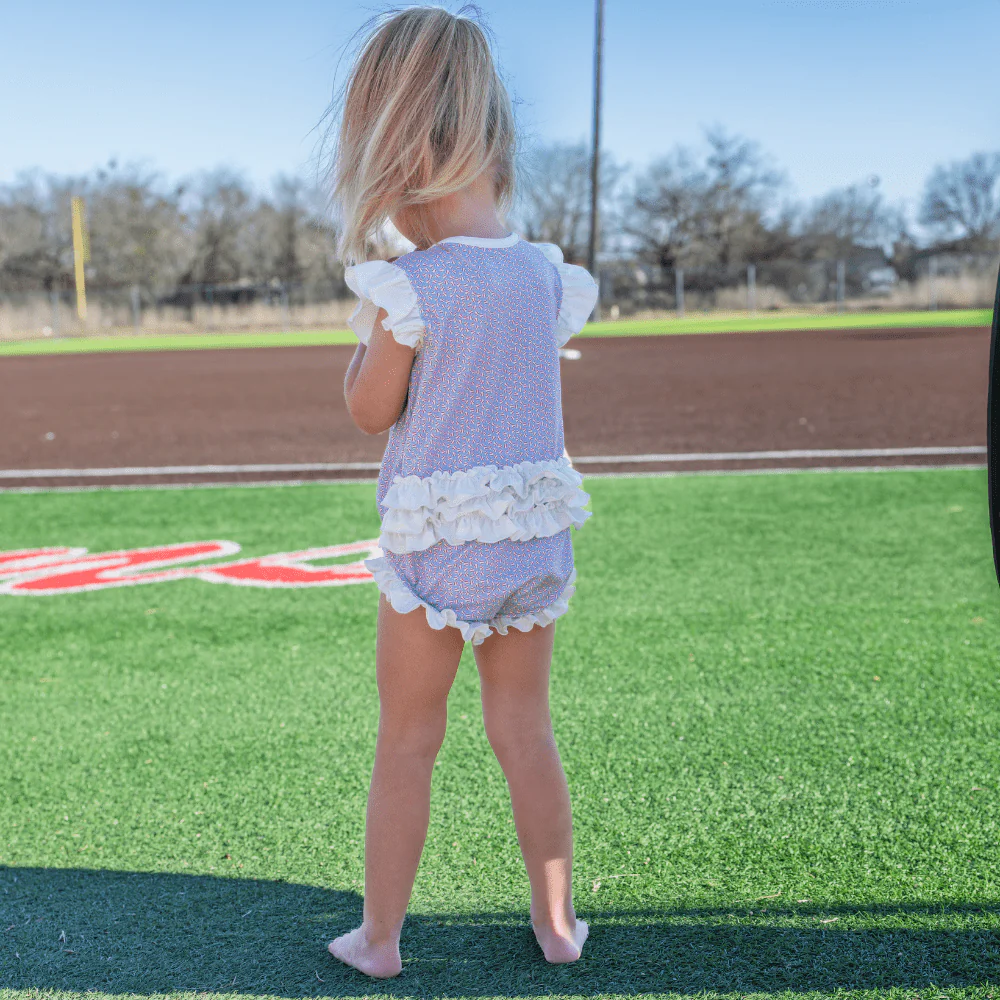 Baby Lucille Ruffle Bottom Bubble - Little League - Image 3