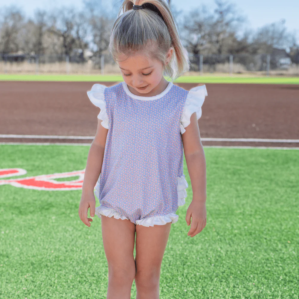 Baby Lucille Ruffle Bottom Bubble - Little League - Image 4