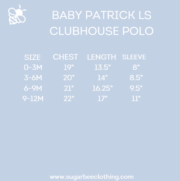Baby Patrick LS Clubhouse Polo Bubble - Prep School Blue - Image 4