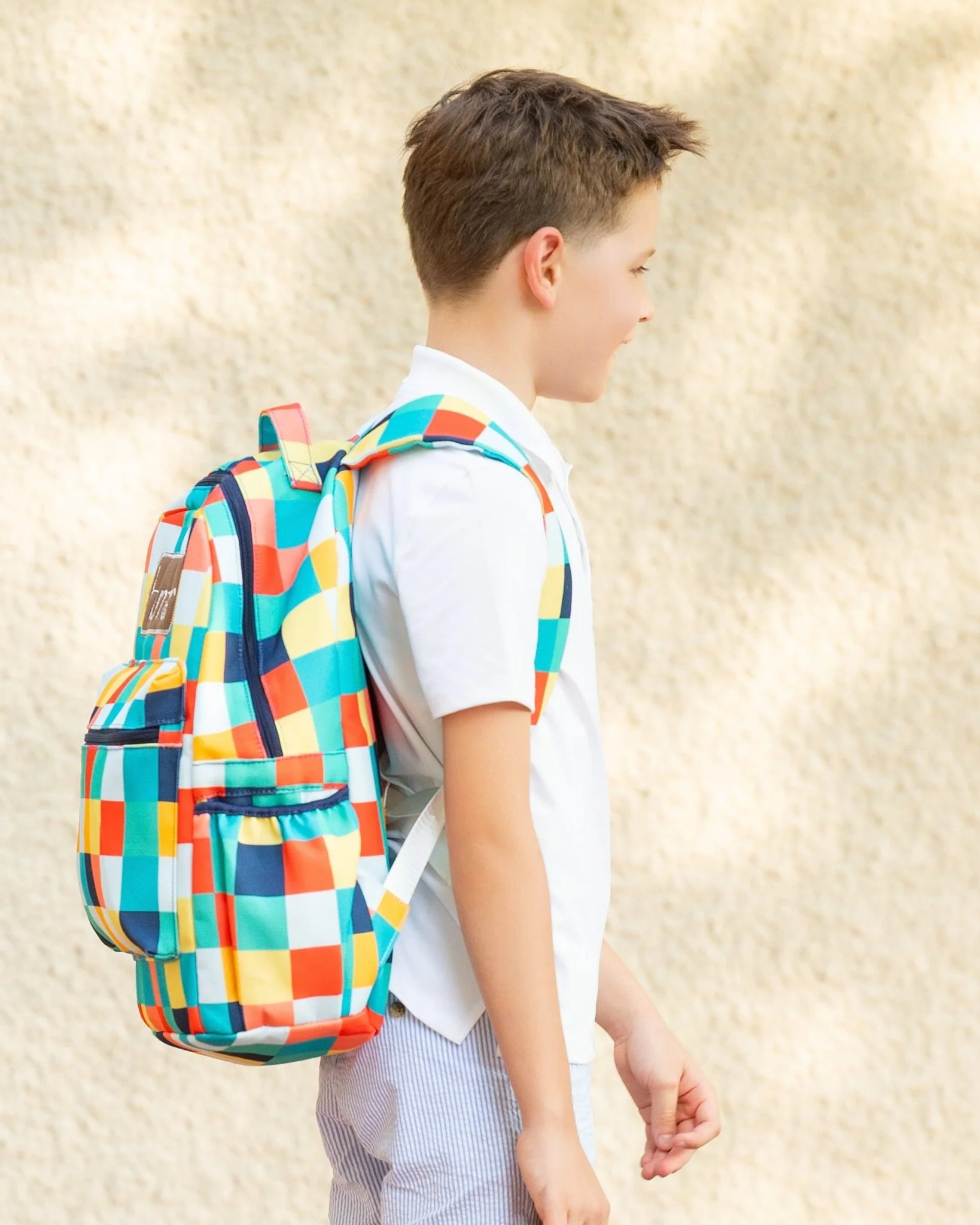 Backpack - Boy Checkered - Image 2