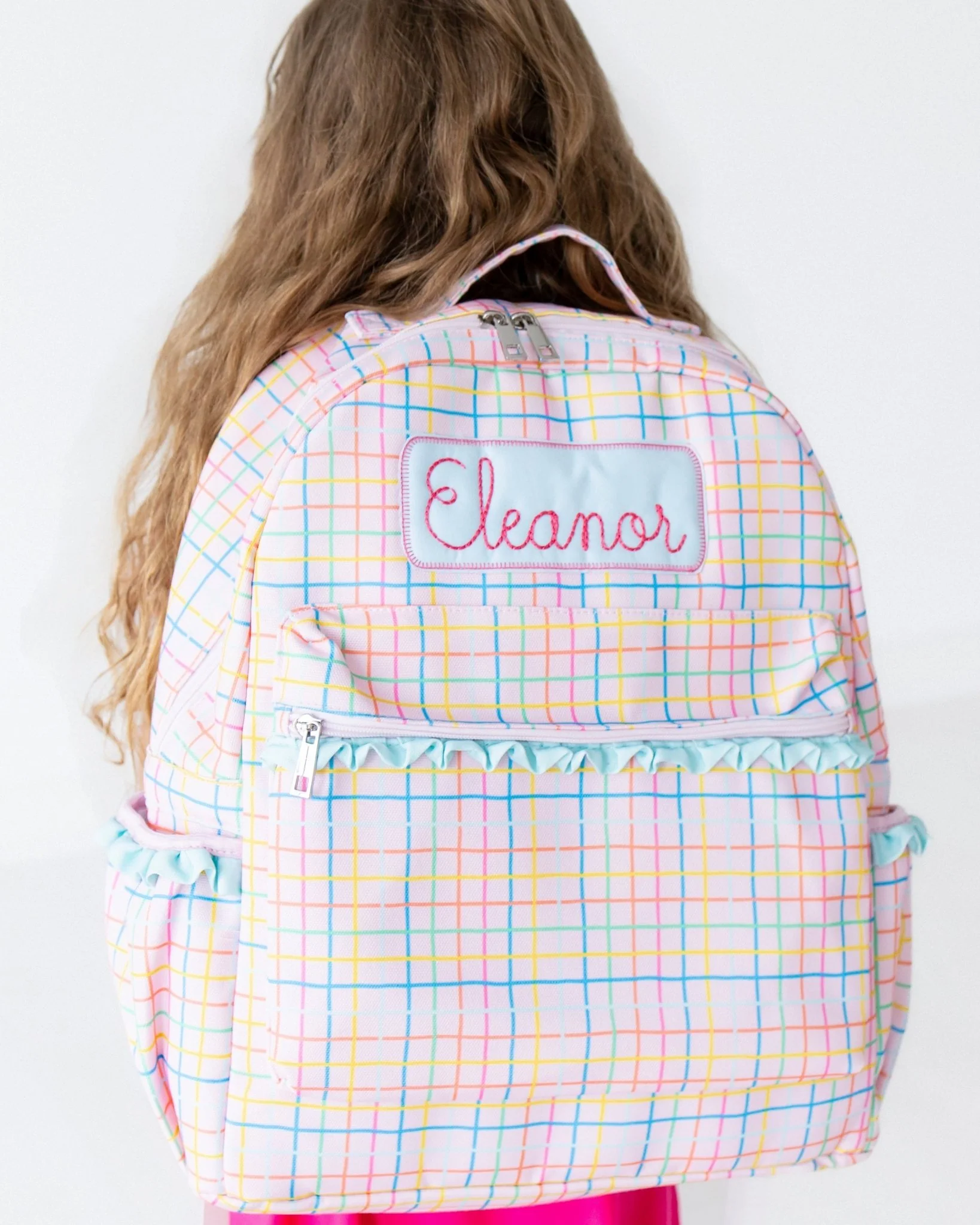 Backpack - Pink Plaid