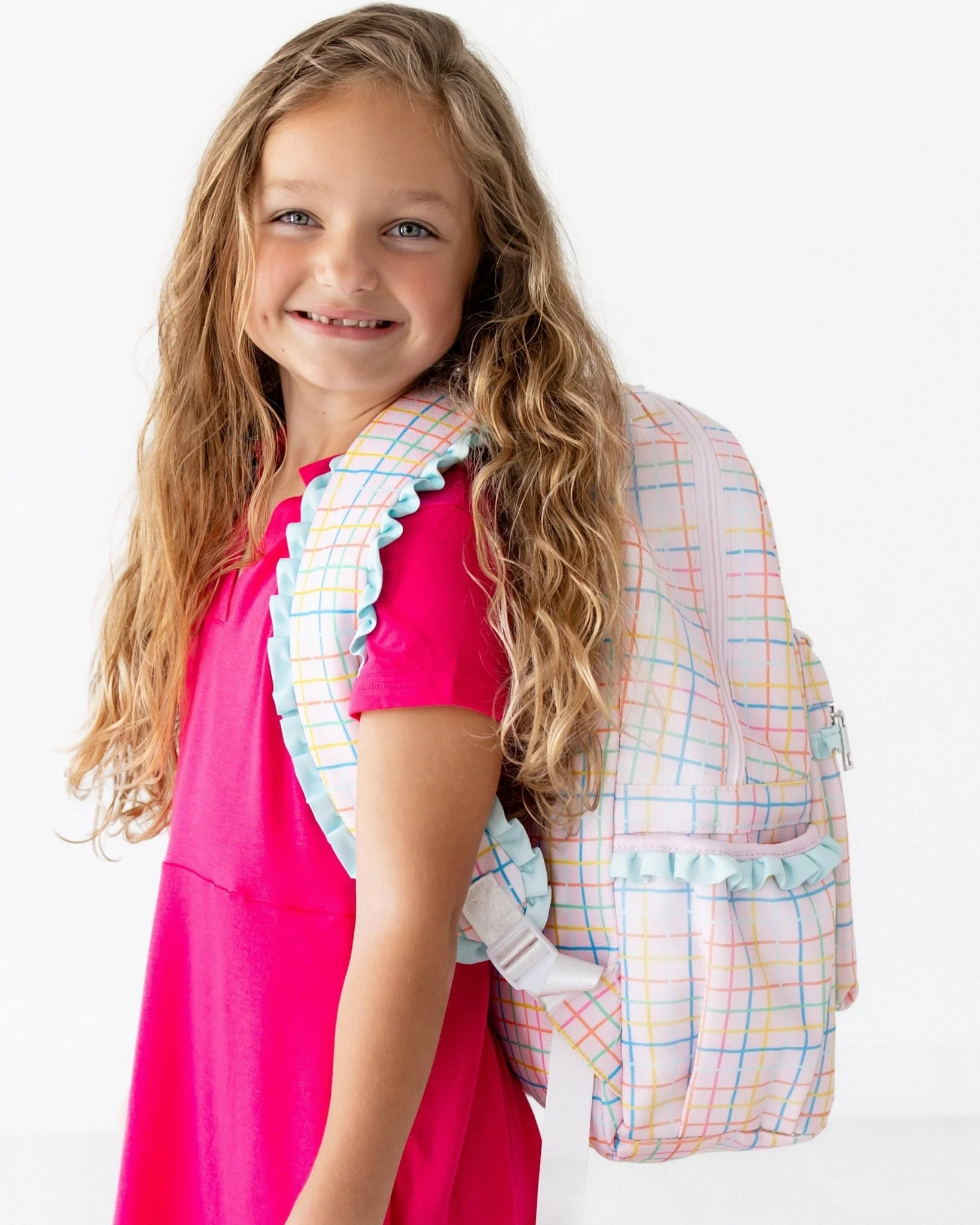 Backpack - Pink Plaid - Image 2