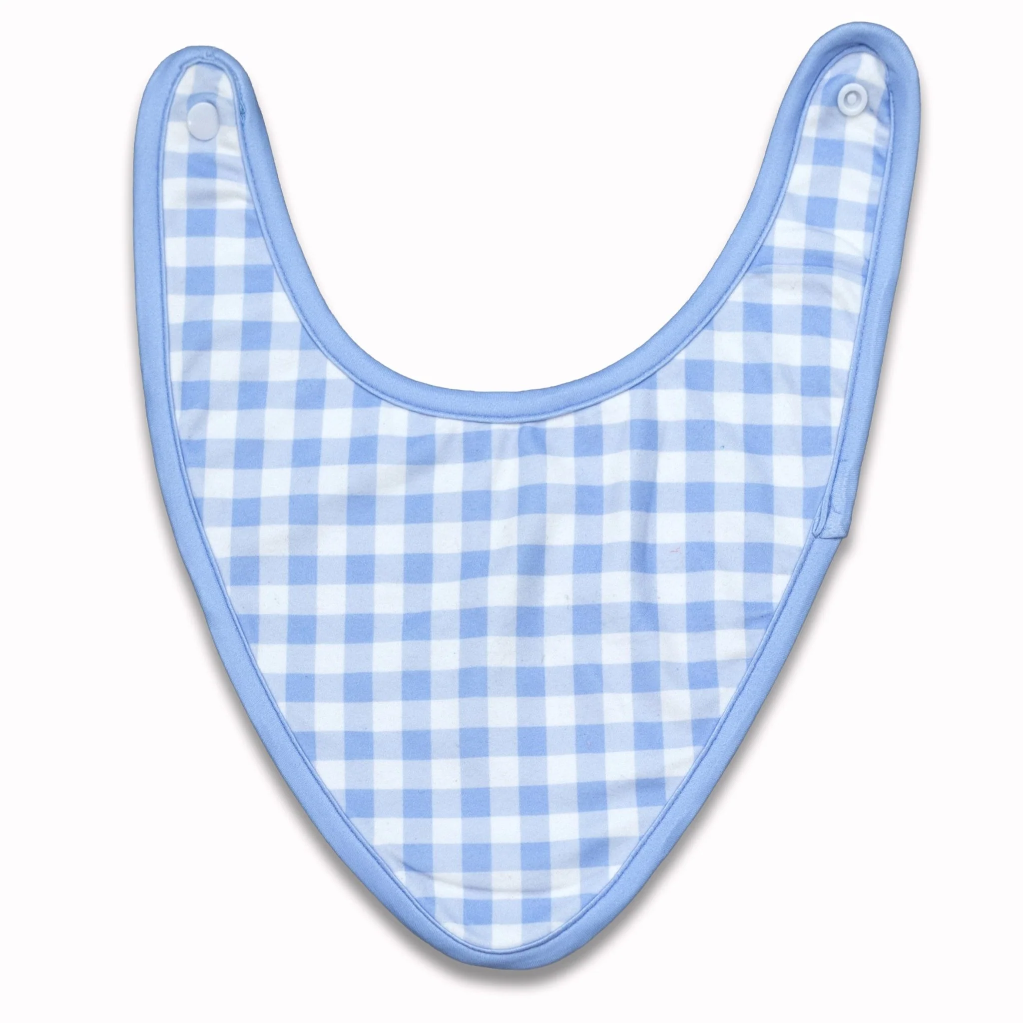 Bandana Bib - Blue Gingham - Image 3