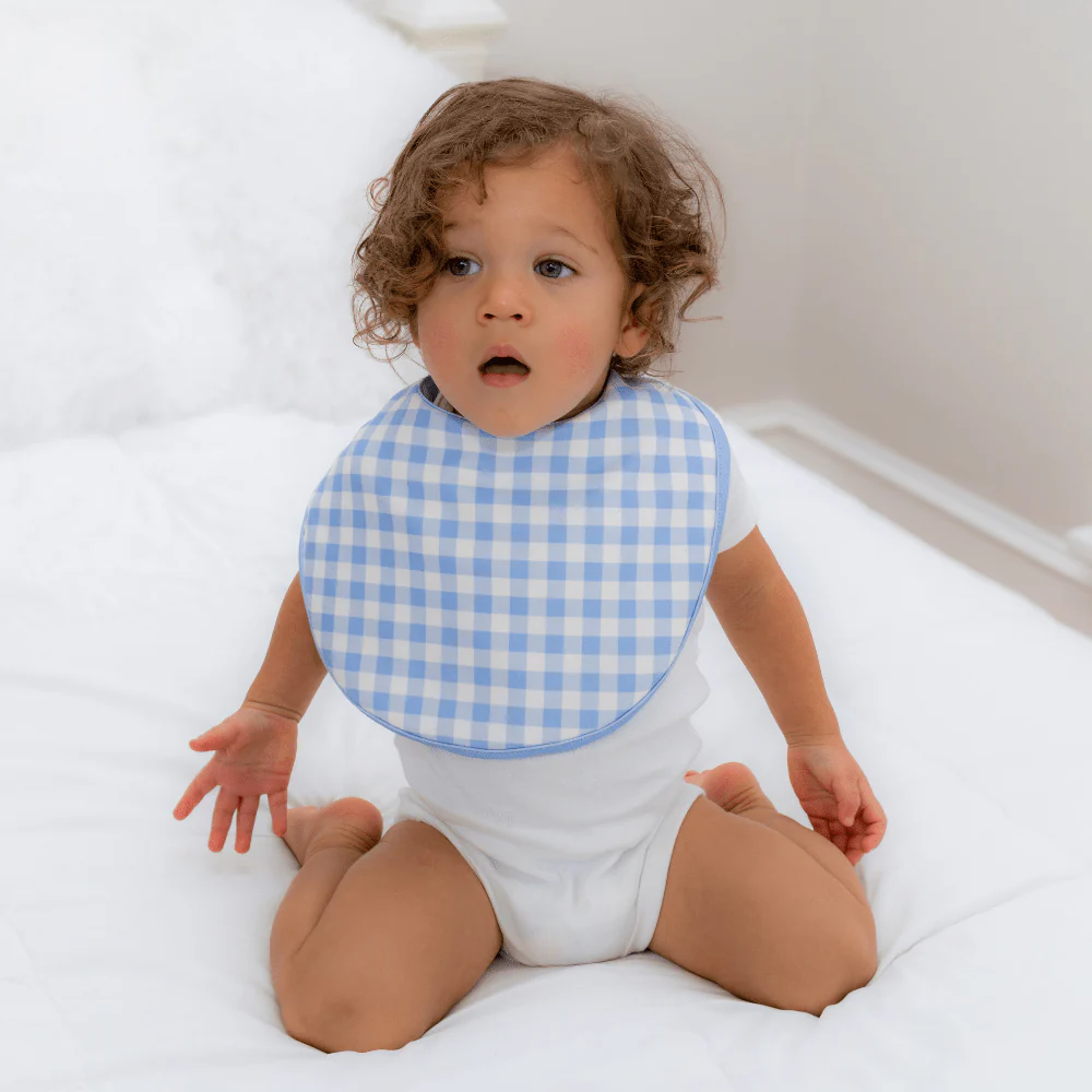 Basic Bib - Blue Gingham - Image 2
