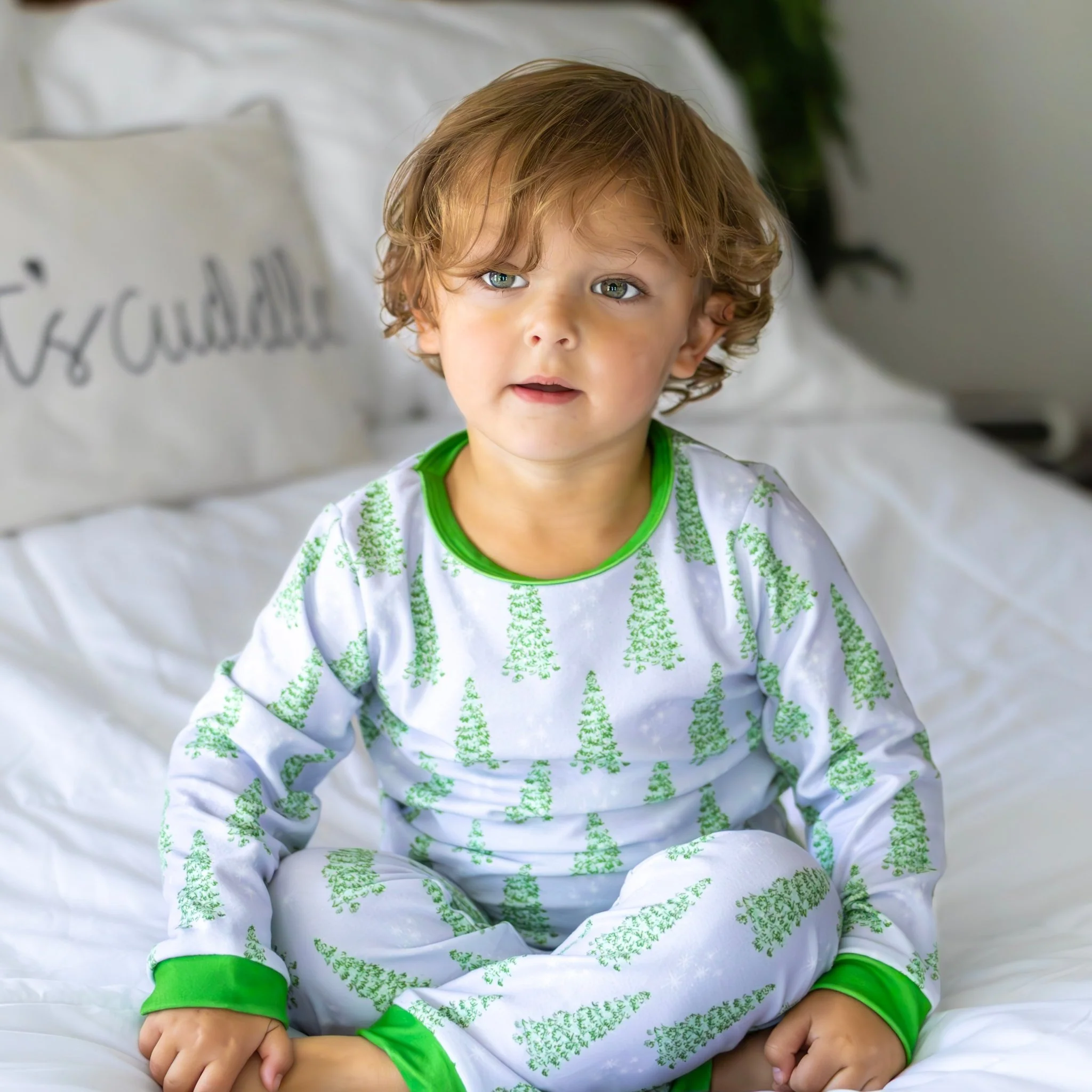 Buttflap Pajamas - Blue Christmas Tree Holiday Lounge - Image 4