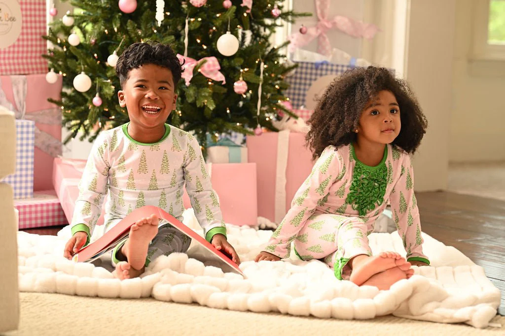 Buttflap Pajamas - Blue Christmas Tree Holiday Lounge - Image 6