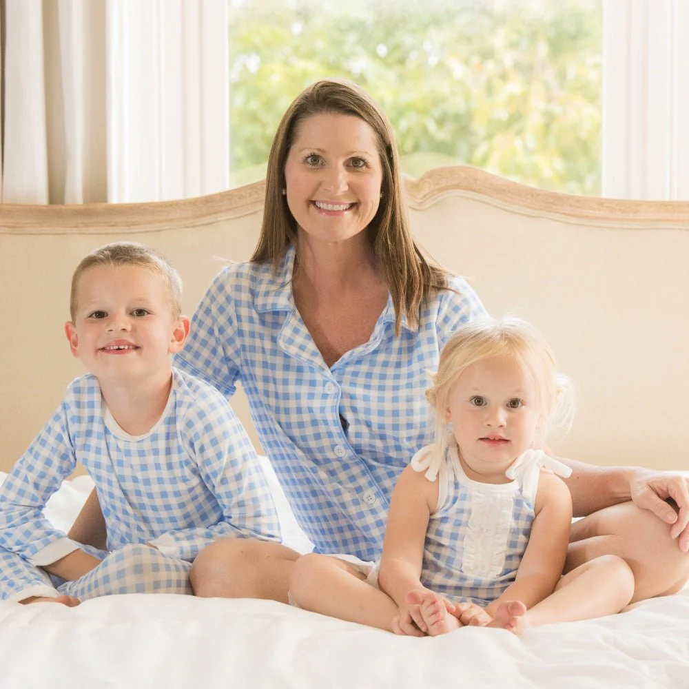 Gown with Bloomers - Blue Gingham - Image 4