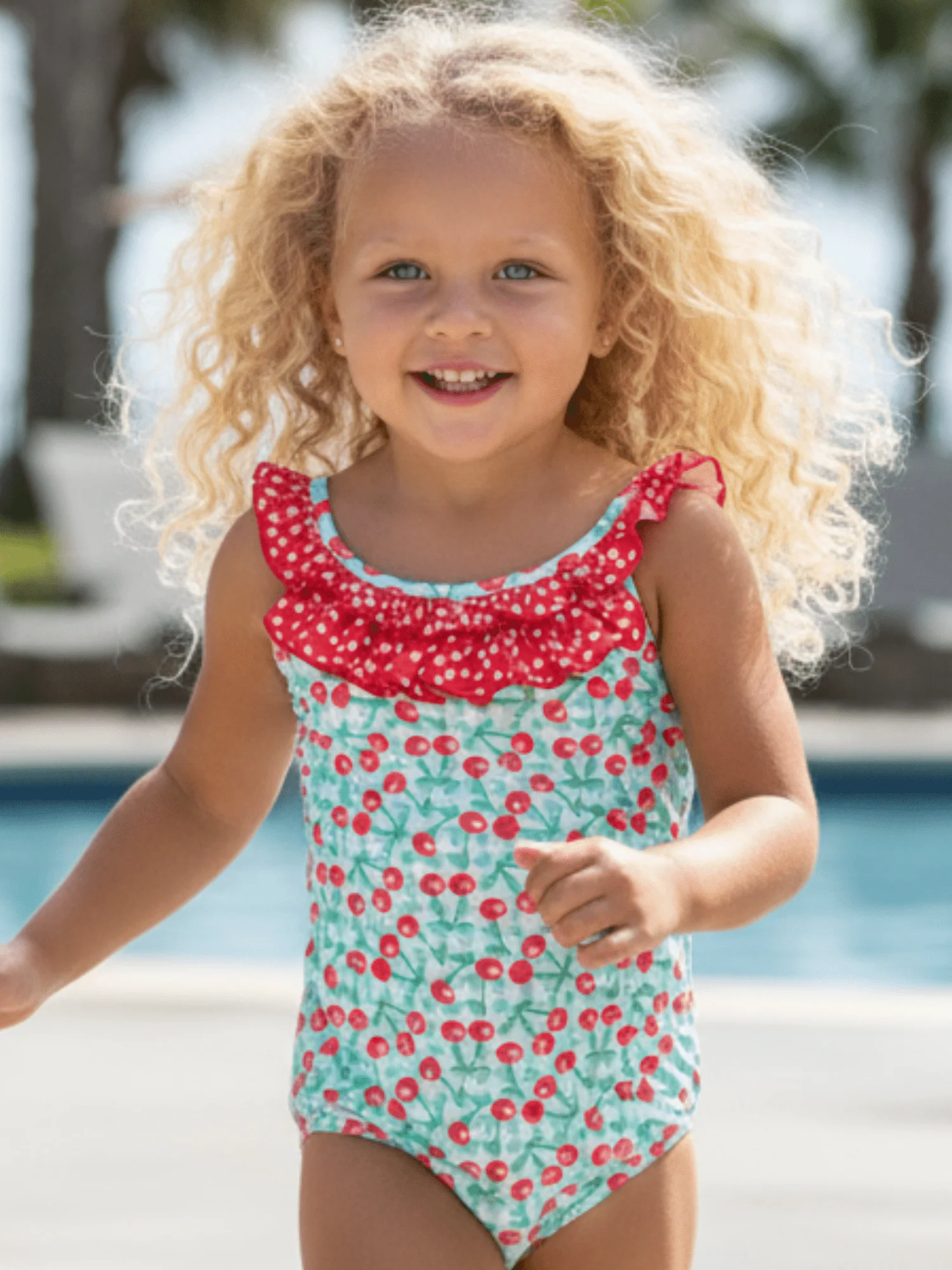 Bow Back Swimsuit - Cherry Jubilee