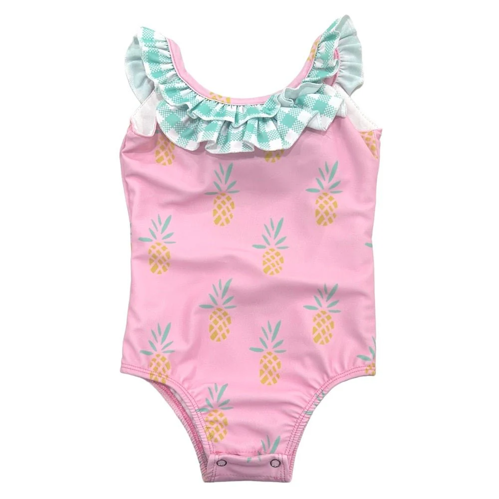 Bow Back Swimsuit - Pink Pineapples - Image 5
