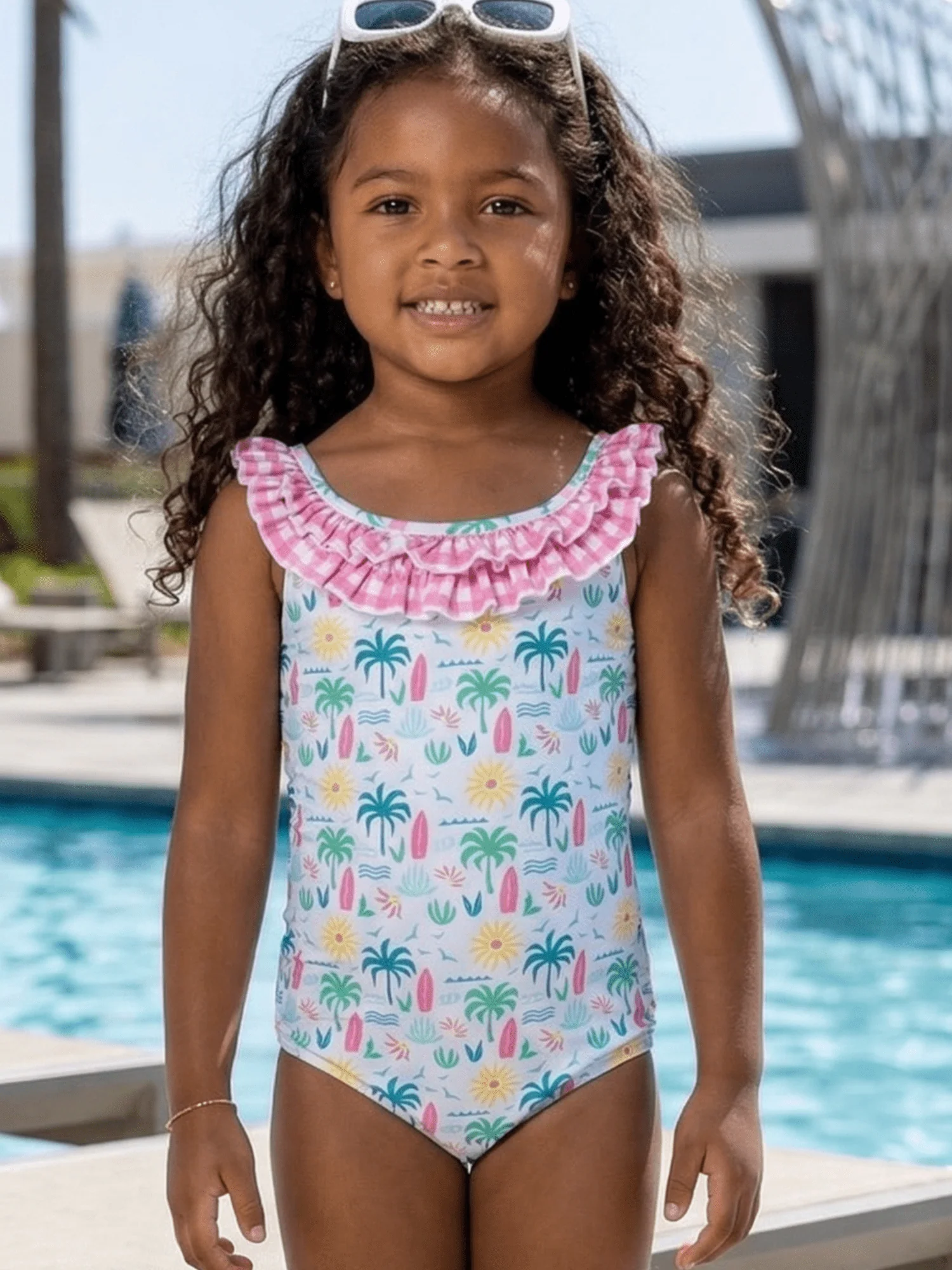 Bow Back Swimsuit - Sunshine Surf