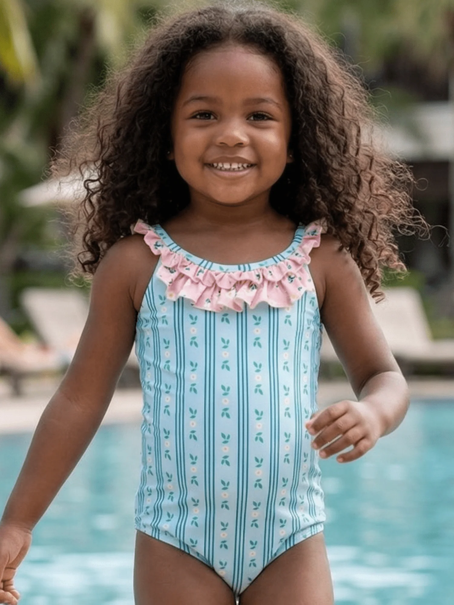 Bow Back Swimsuit - Daisy Daydream