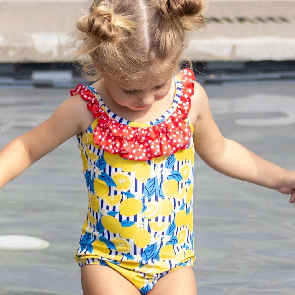 Bow Back Swimsuit - Lemonade Stand