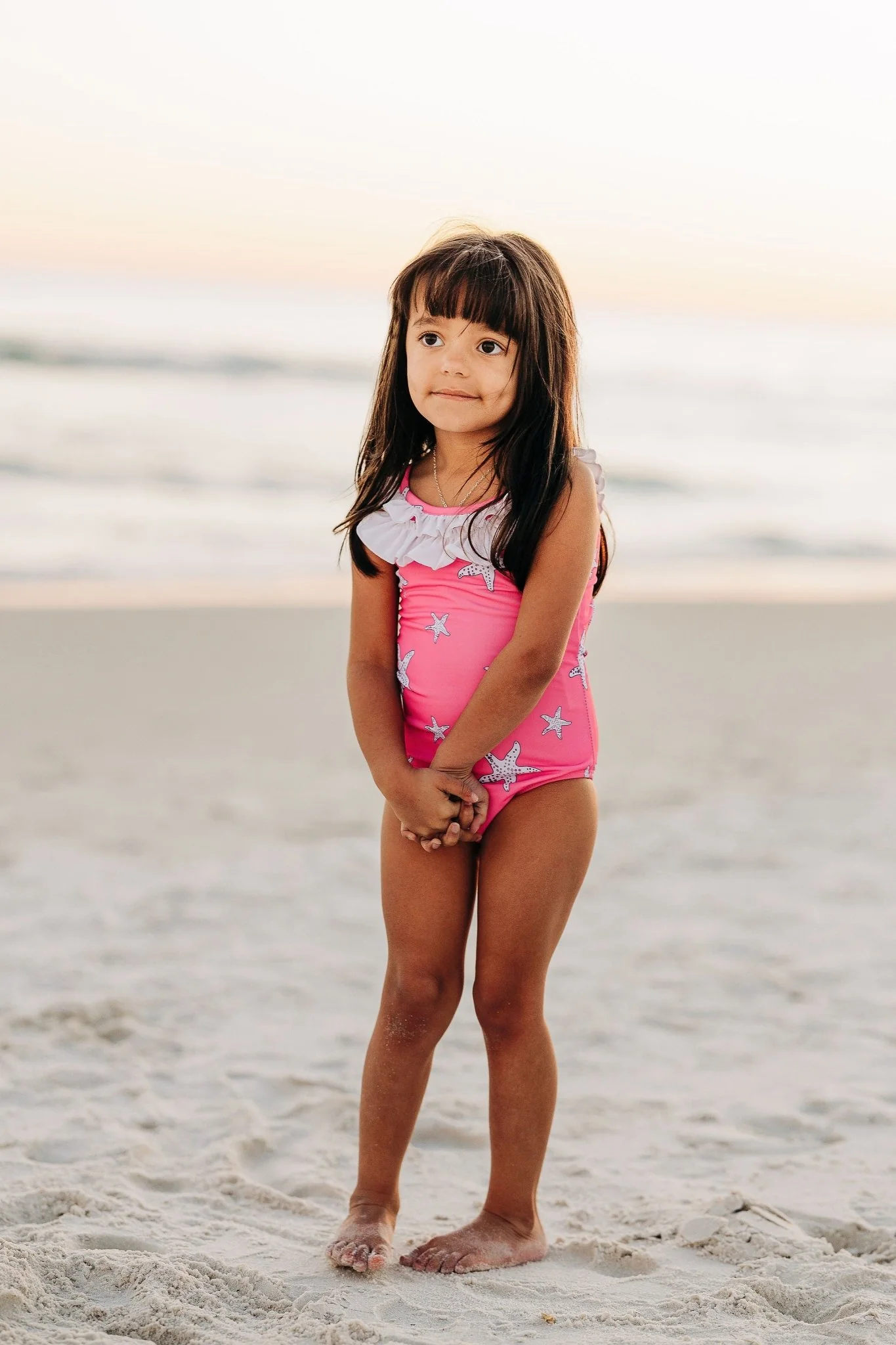 Bowback Swimsuit - Pink Starfish - Image 5