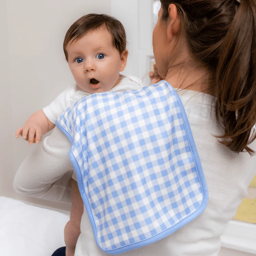 Burp Cloth - Blue Gingham