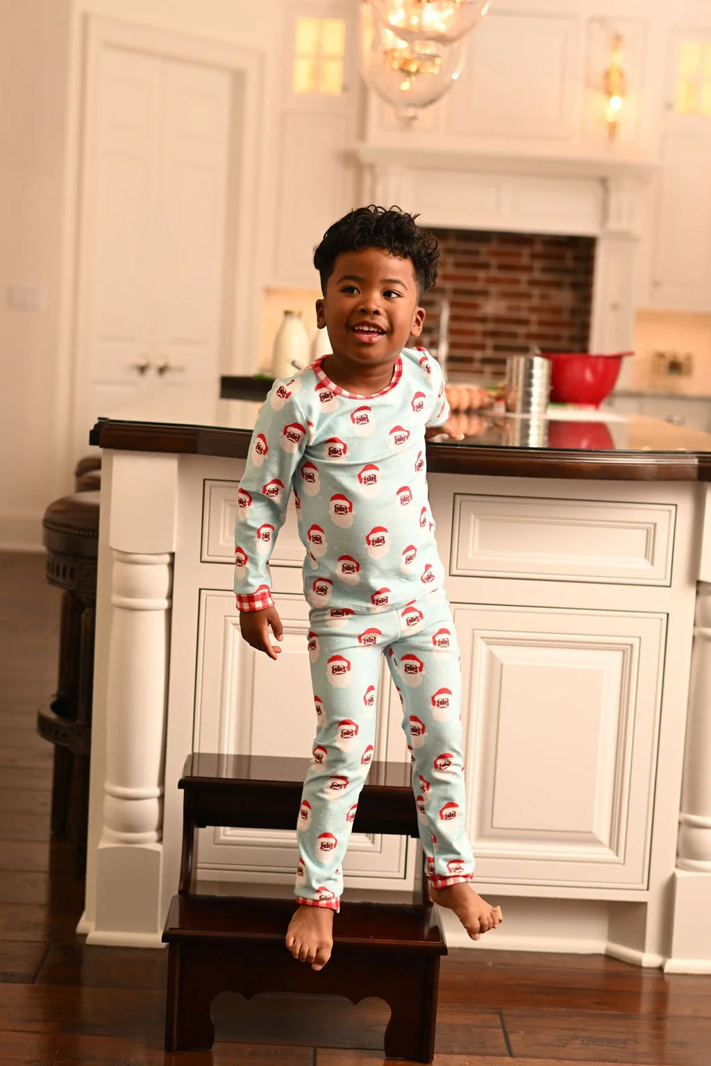Buttflap Pajamas - Vintage Black Santa Holiday Lounge - Image 3