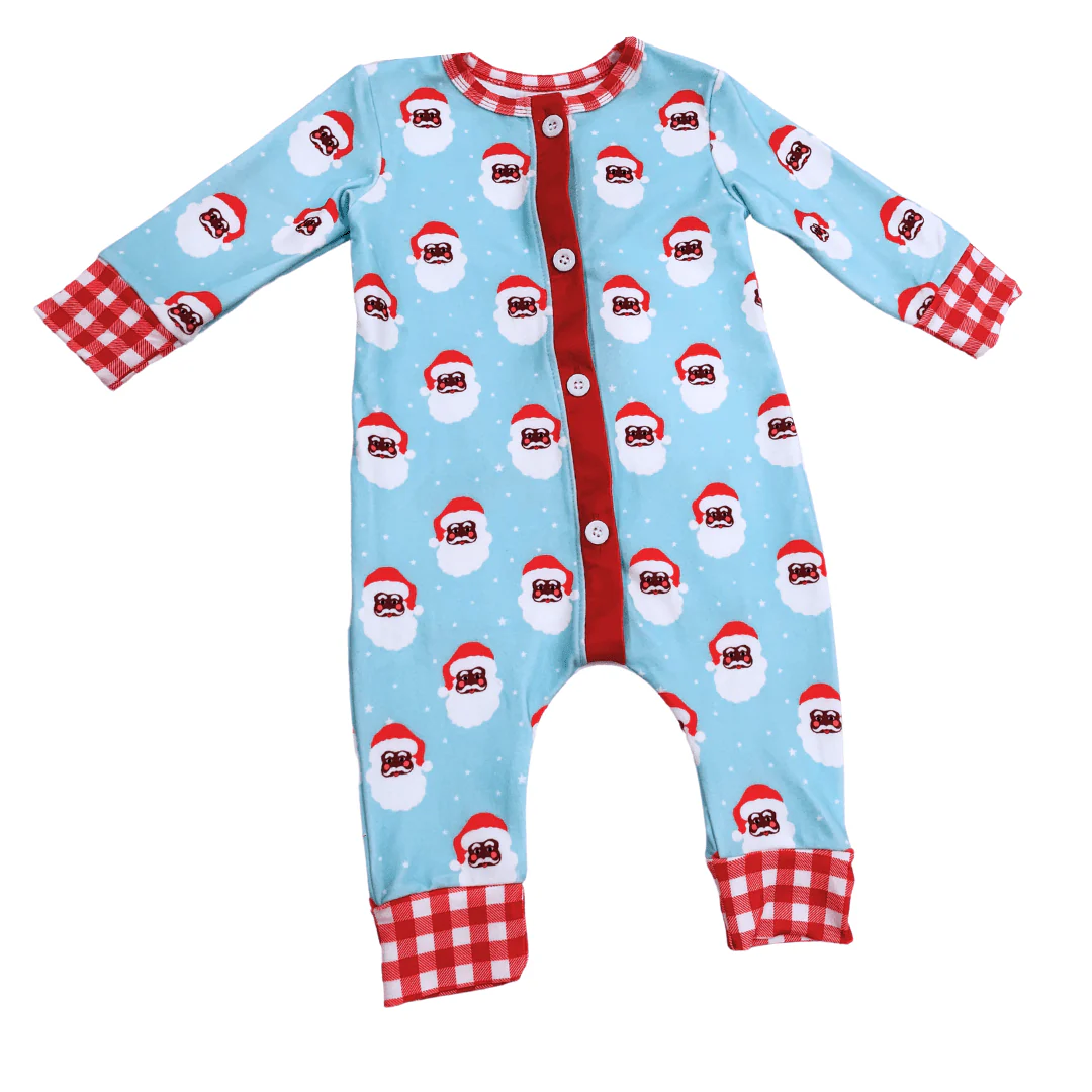 Buttflap Pajamas - Vintage Black Santa Holiday Lounge - Image 5
