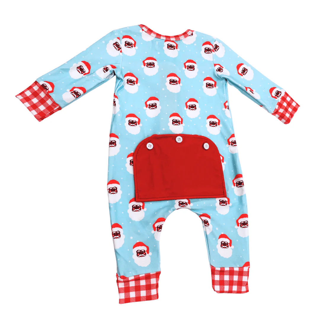 Buttflap Pajamas - Vintage Black Santa Holiday Lounge - Image 6