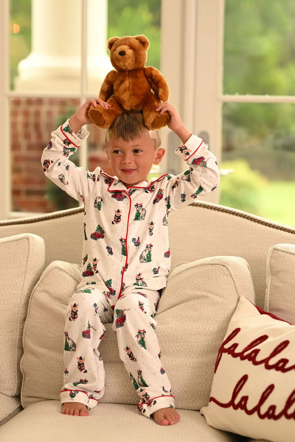 Button Down Pajamas - Christmas On The Farm Holiday Lounge - Image 3