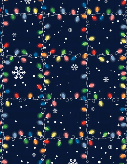 Button Down Pajamas - Christmas Lights Holiday Lounge - Image 5