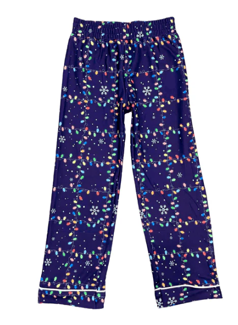 Button Down Pajamas - Christmas Lights Holiday Lounge - Image 7