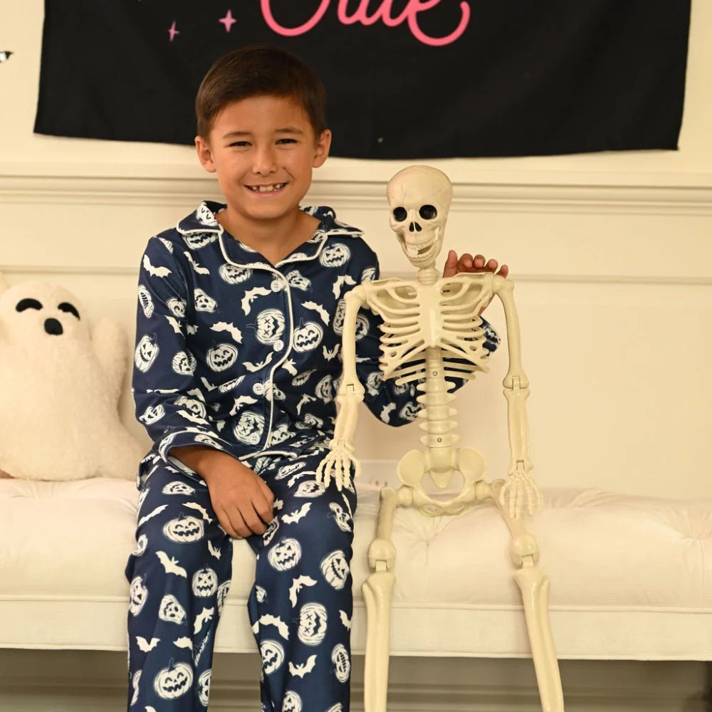 Button Down - Vintage Navy Halloween - Image 3