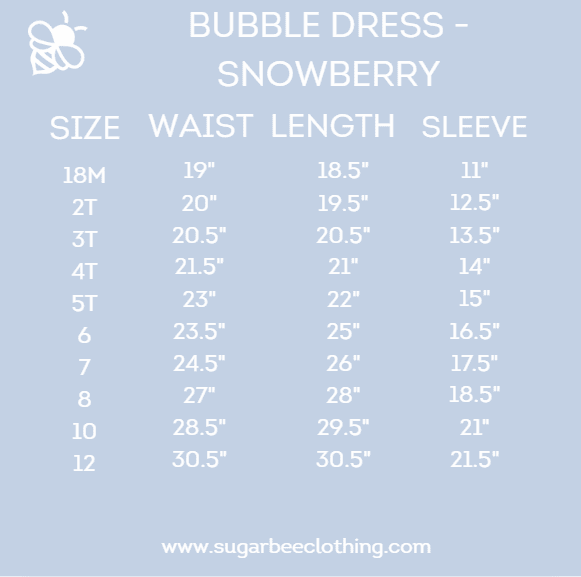 Camille LS Bubble Dress - Snowberry Stripes - Image 8