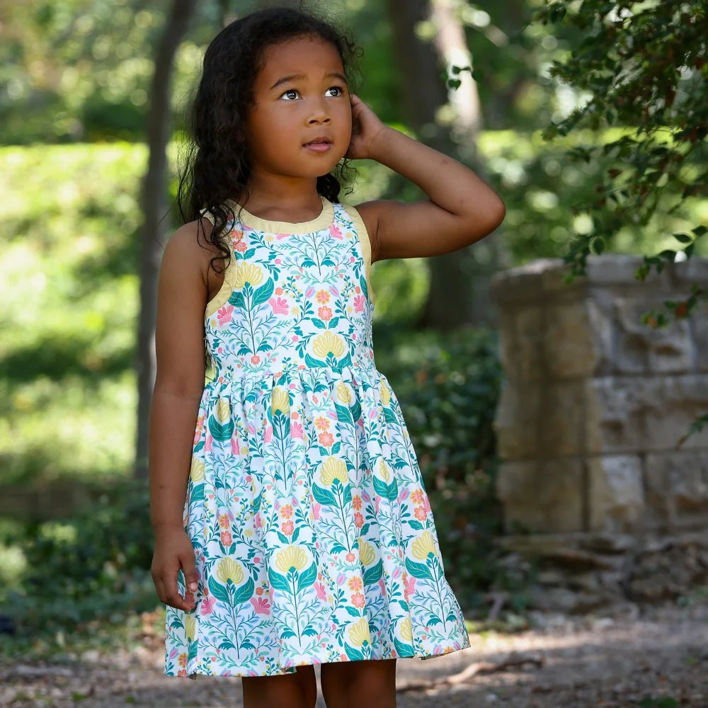 Charlene Strappy Dress - Honeyfern Garden