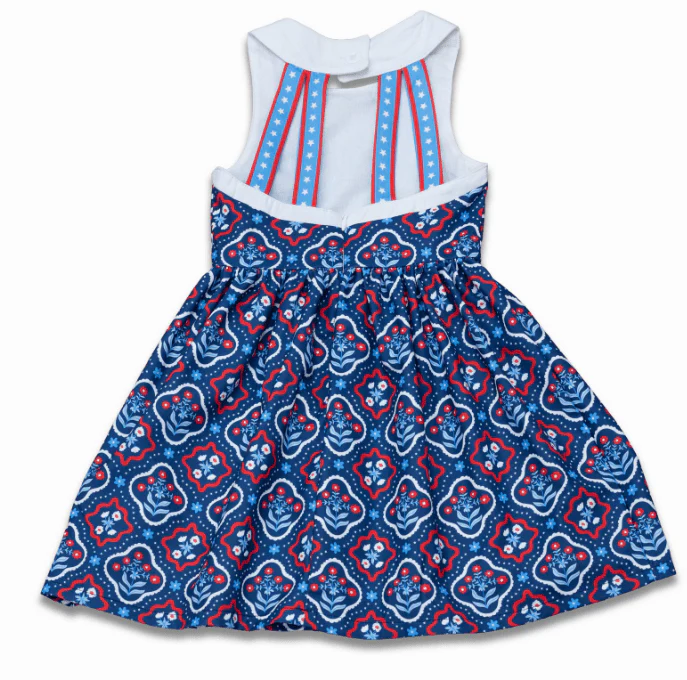Charlene Strappy Dress - Independence Garden - Image 7