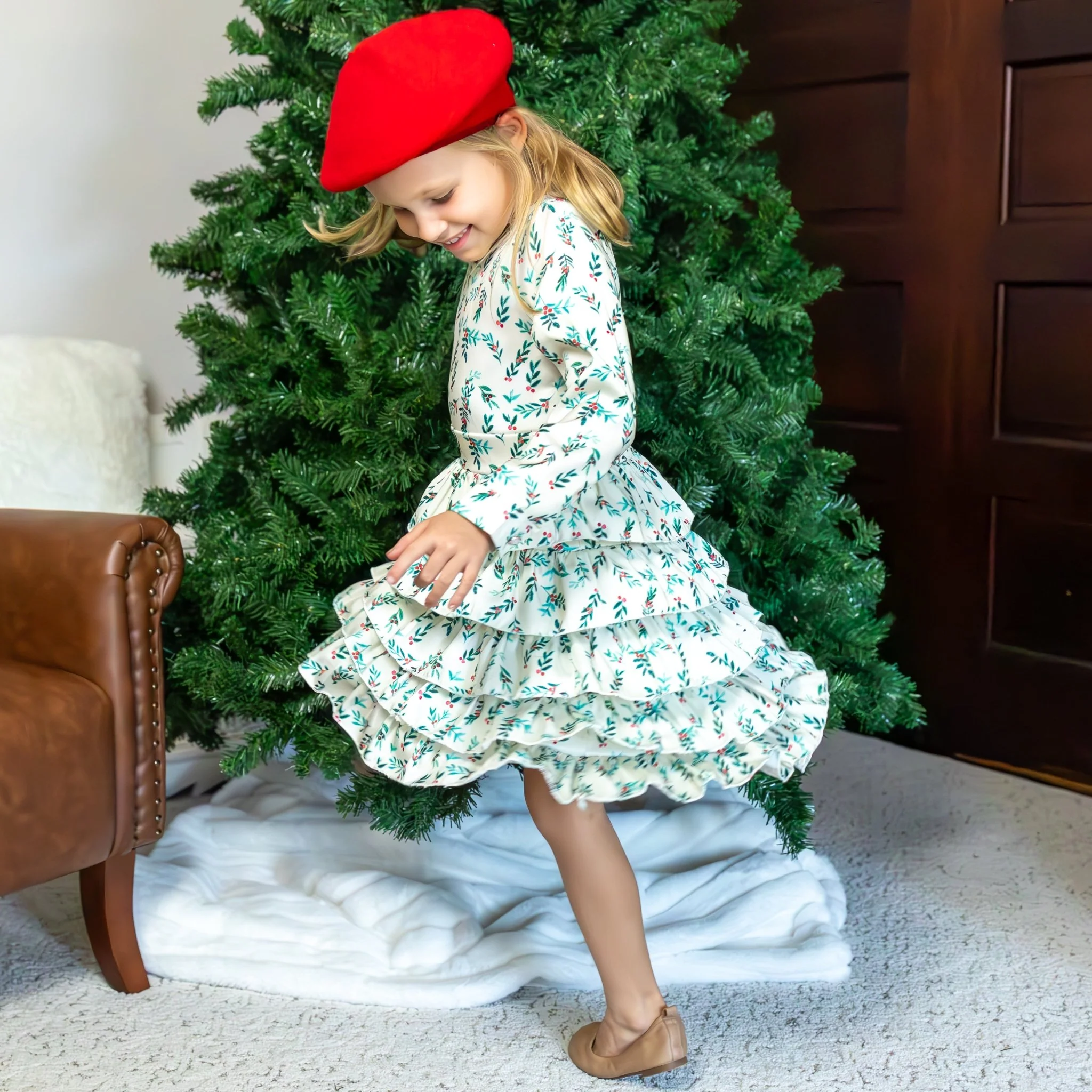 Charlotte Ruffle Dress - Holly Belle - Image 2