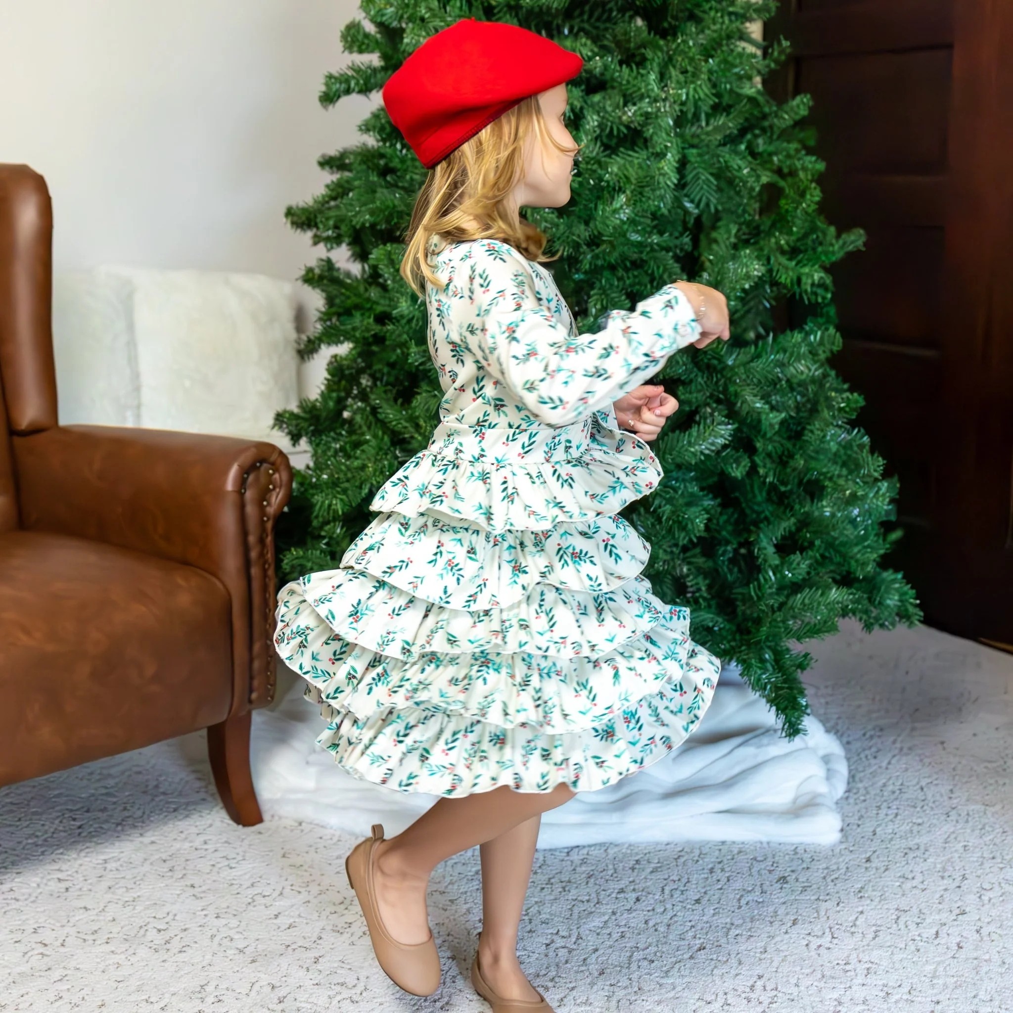 Charlotte Ruffle Dress - Holly Belle - Image 3