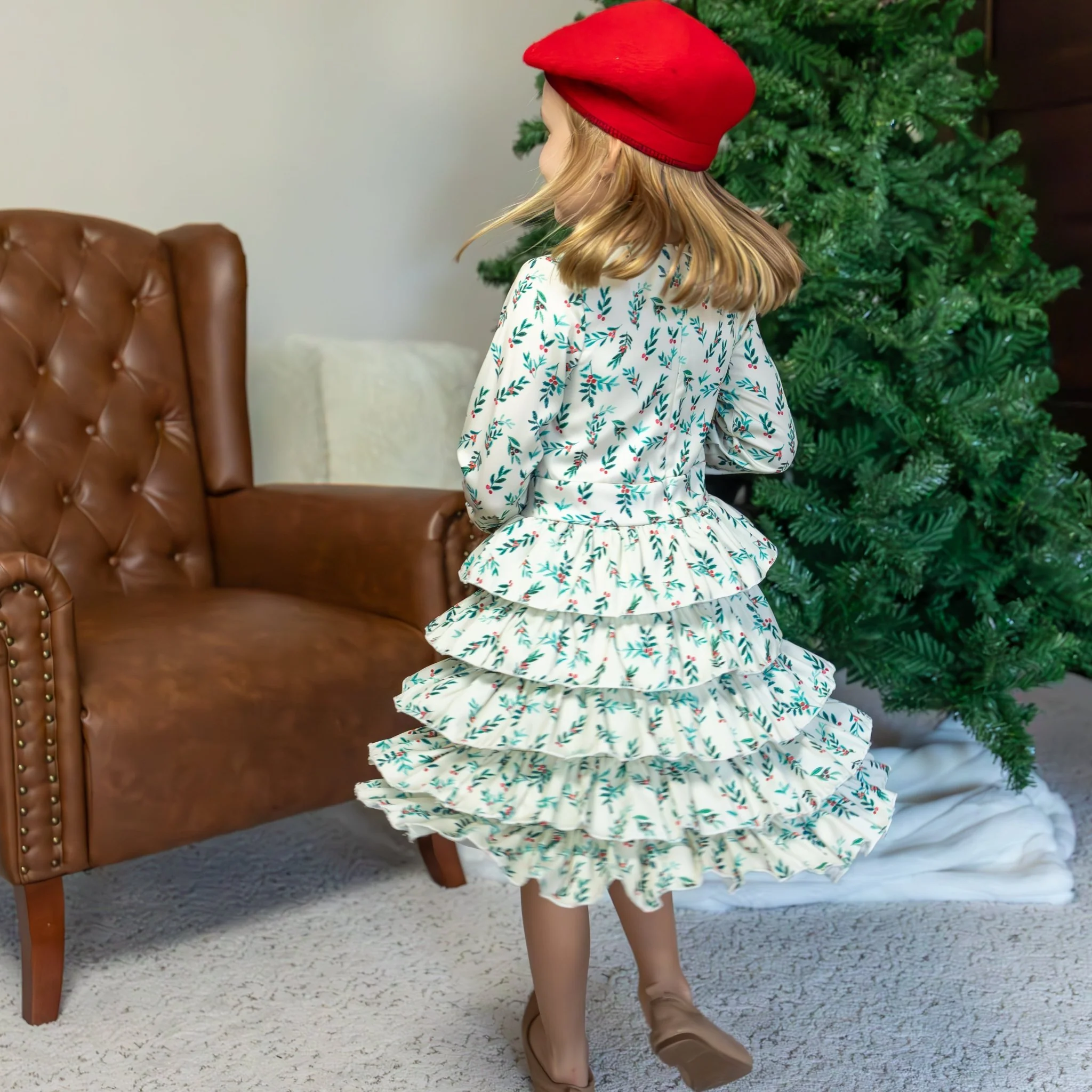 Charlotte Ruffle Dress - Holly Belle - Image 4