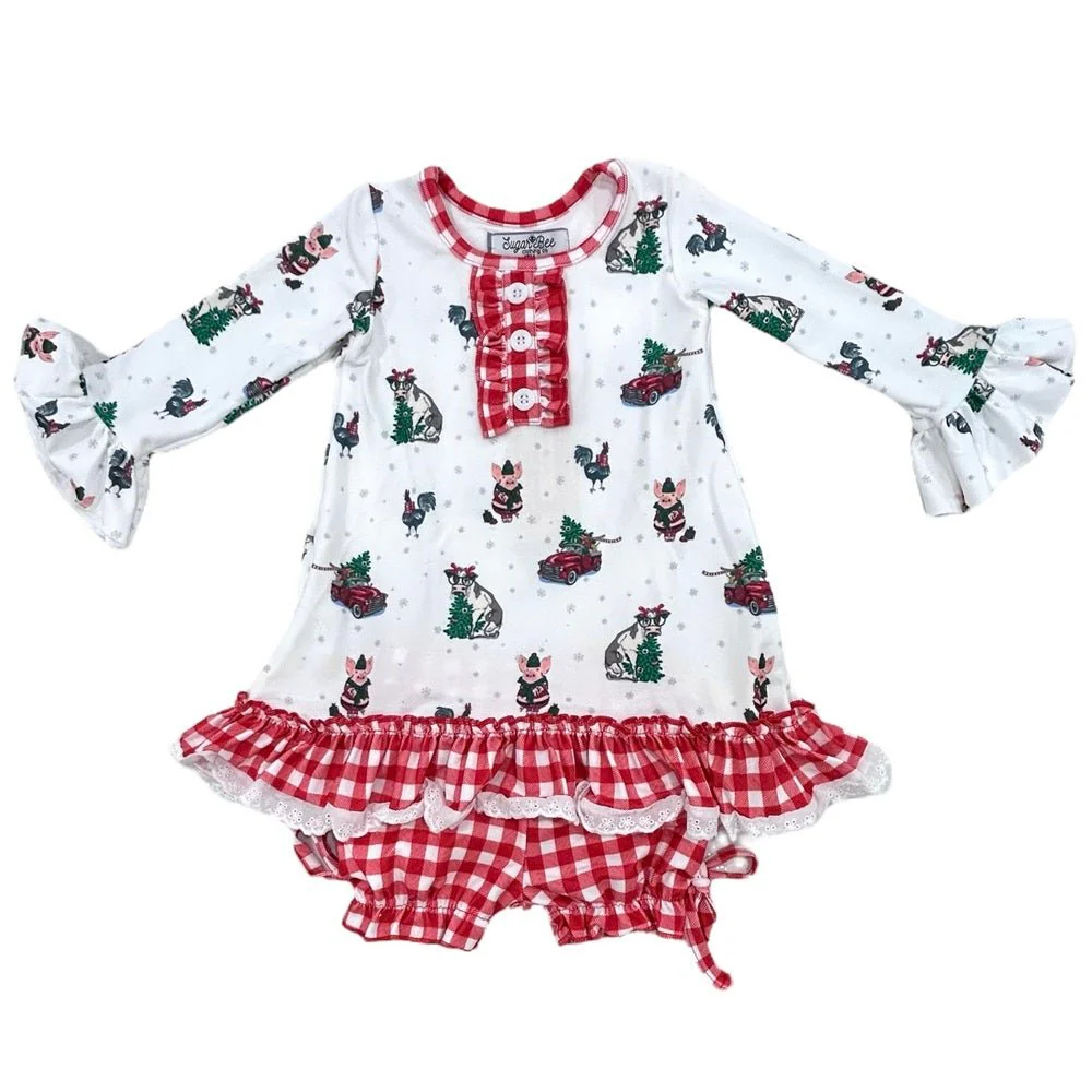 Gown with Bloomers - Christmas on the Farm Holiday Lounge - Image 4