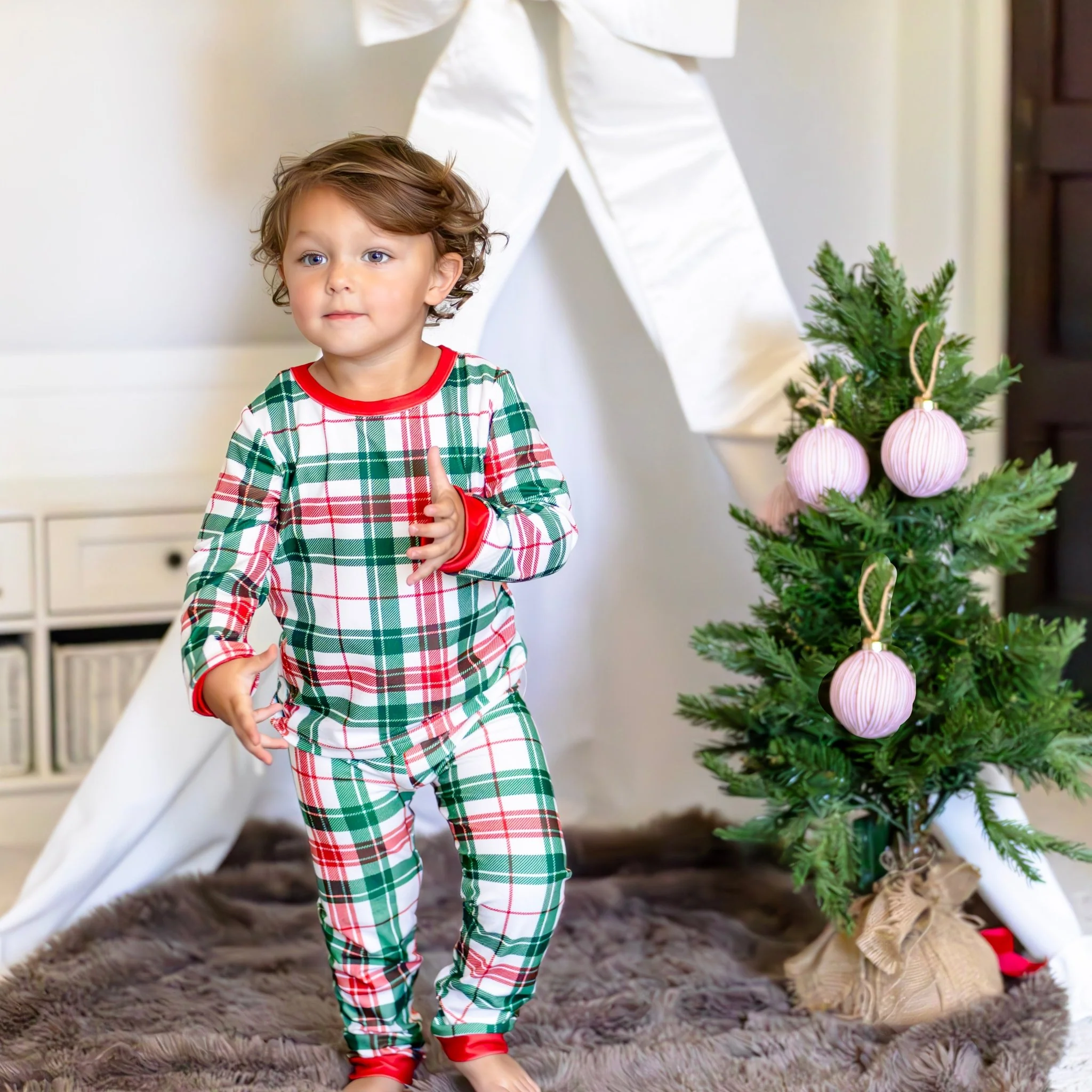 Buttflap Pajamas - Christmas Plaid Holiday Lounge - Image 3