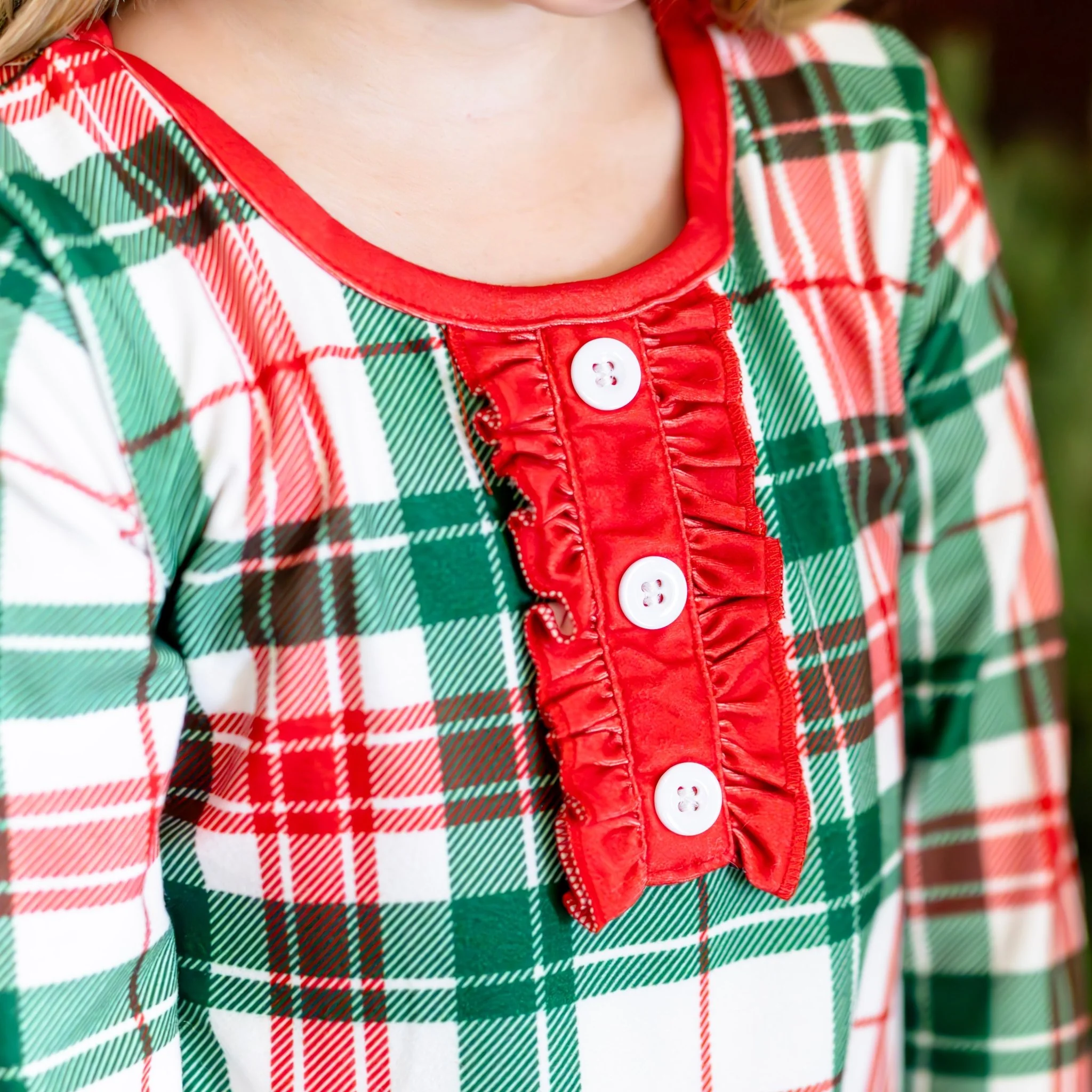 Gown with Bloomers - Christmas Plaid Holiday Lounge - Image 2