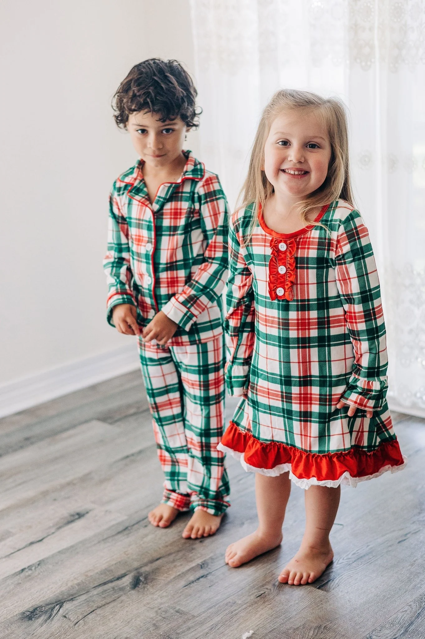 Gown with Bloomers - Christmas Plaid Holiday Lounge - Image 8