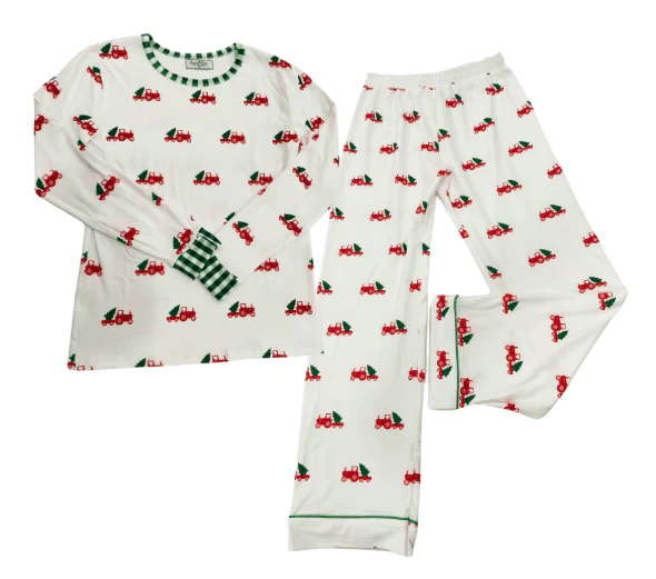 Women Lounge Set - Christmas Tractor Holiday Lounge - Image 3