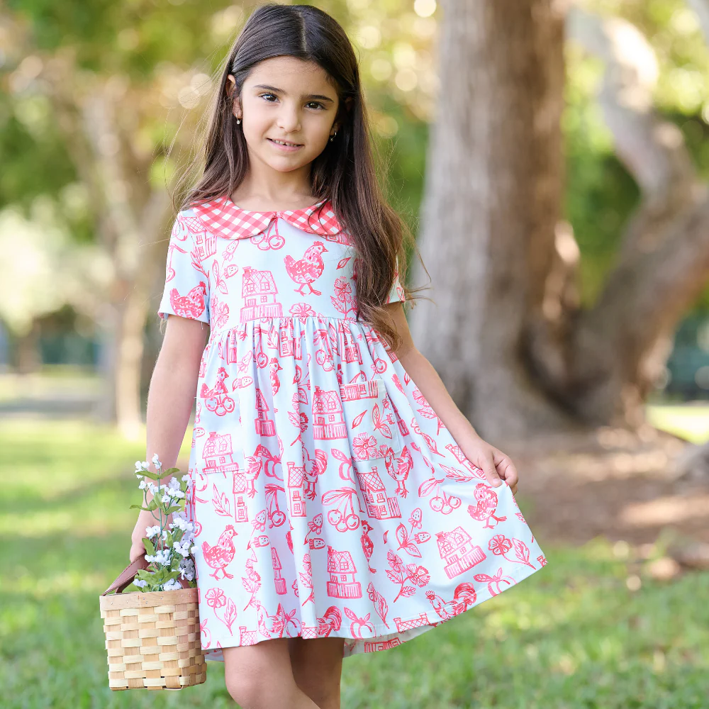 Claire Twirl Dress - Watercolor Farm