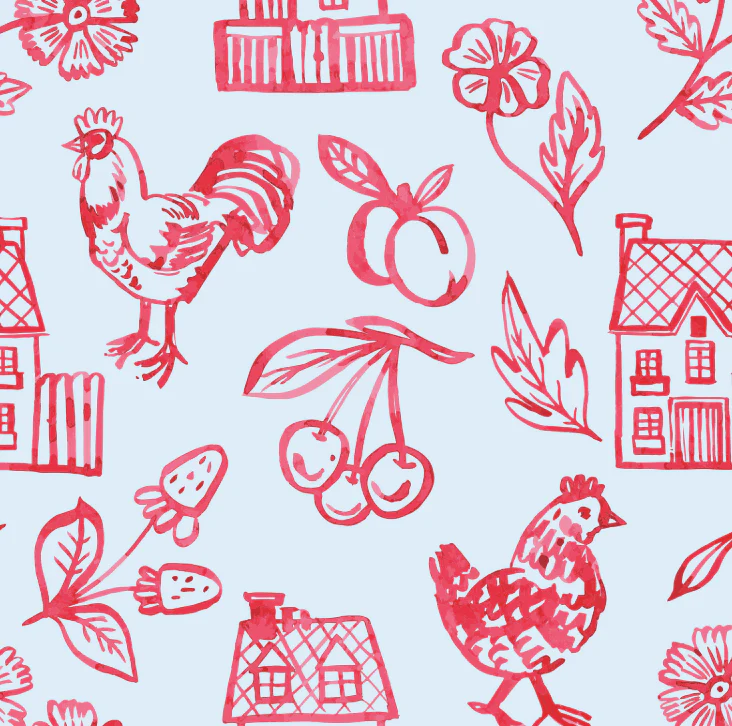 Claire Twirl Dress - Watercolor Farm - Image 2