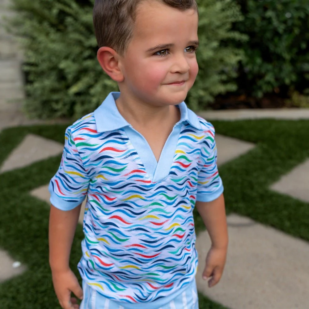 Patrick SS Clubhouse Polo - Colorful Current