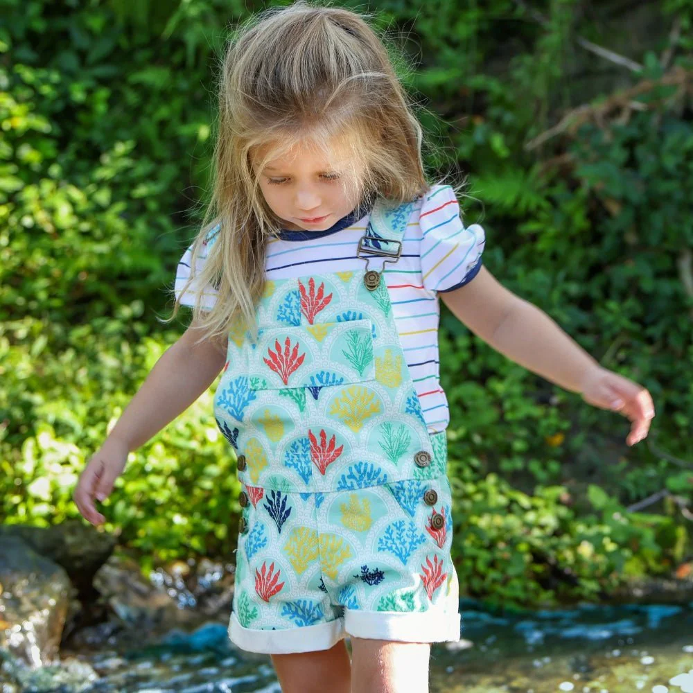 2-Piece Coral Cove Overall Set