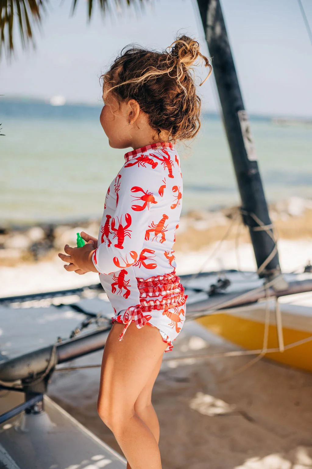 Ruffle Bottom Swimsuit - Crawfish - Image 10
