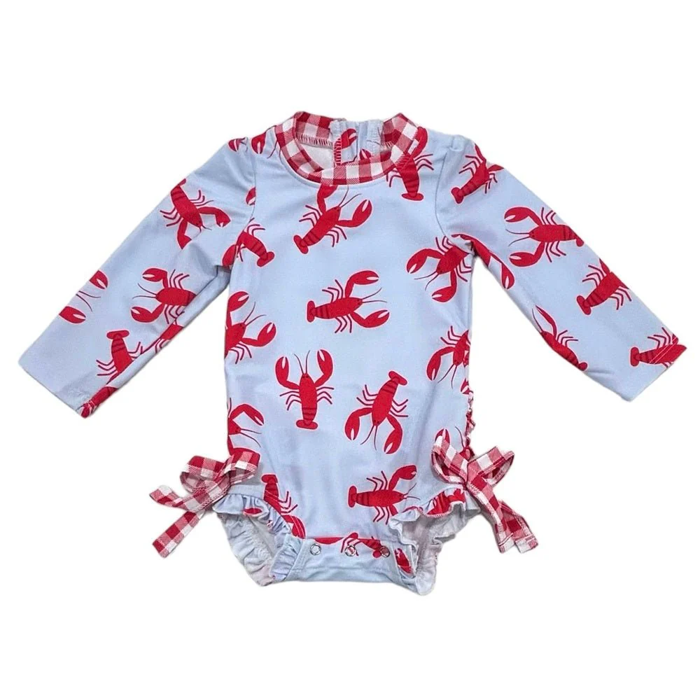 Ruffle Bottom Swimsuit - Crawfish - Image 11