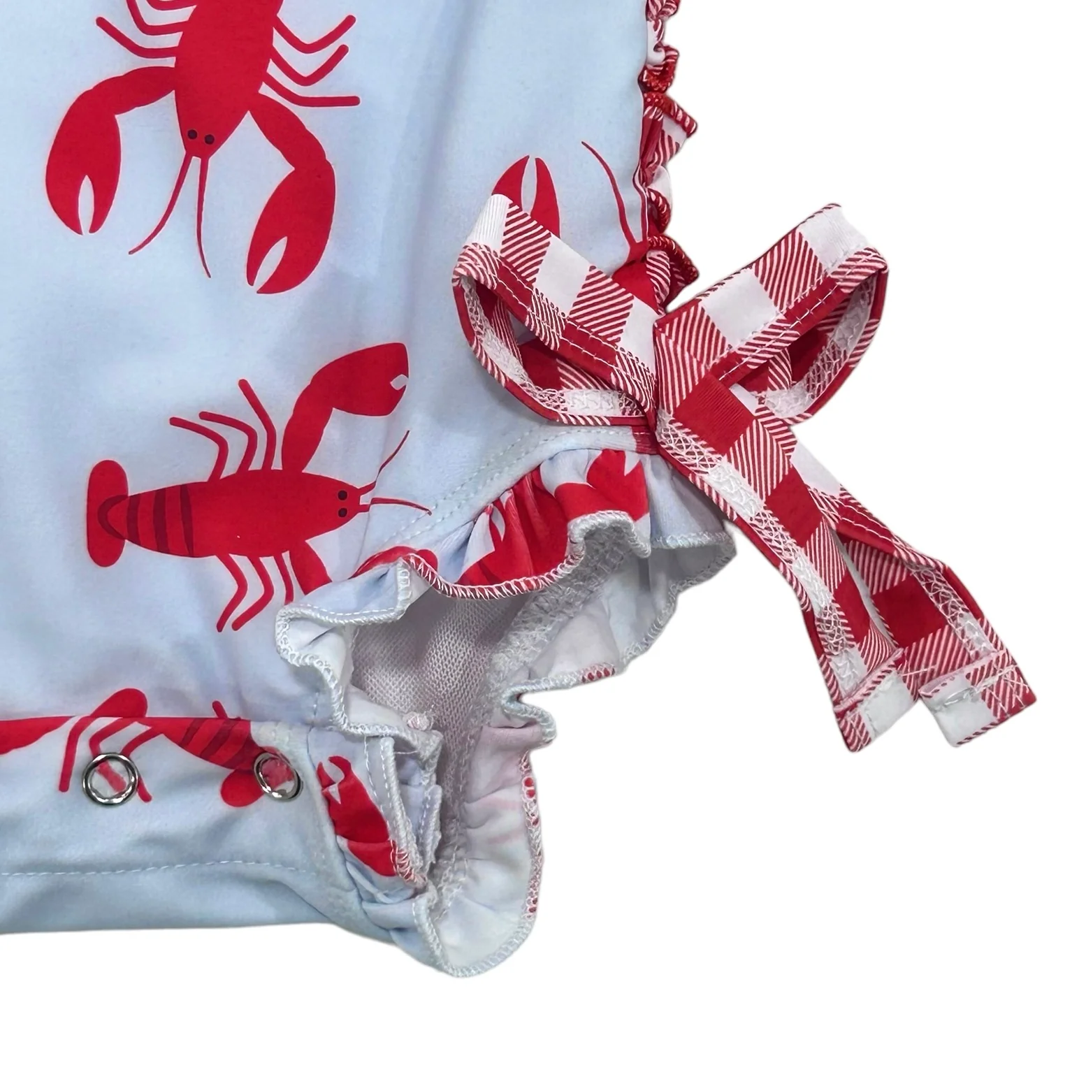 Ruffle Bottom Swimsuit - Crawfish - Image 12