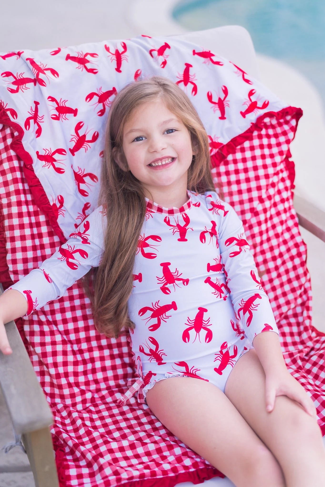 Ruffle Bottom Swimsuit - Crawfish - Image 3